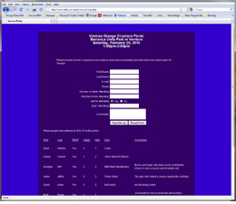 soccer party form